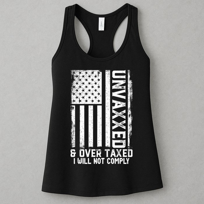 Unvaxxed And Overtaxed Womens Tank Top