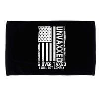 Unvaxxed And Overtaxed Microfiber Hand Towel