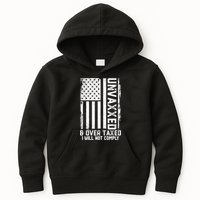 Unvaxxed And Overtaxed Kids Hoodie