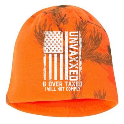 Unvaxxed And Overtaxed Kati - Camo Knit Beanie