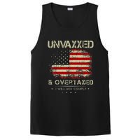 Unvaxxed And Overtaxed Vintage Distressed Usa Flag PosiCharge Competitor Tank