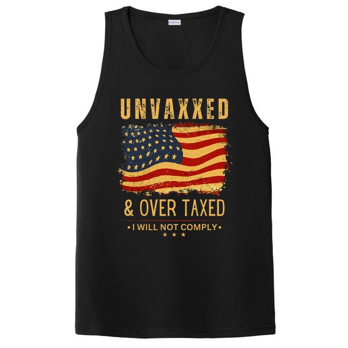 Unvaxxed And Overtaxed PosiCharge Competitor Tank