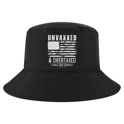 Unvaxxed And Overtaxed Cool Comfort Performance Bucket Hat