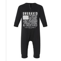 Unvaxxed And Overtaxed Infant Fleece One Piece