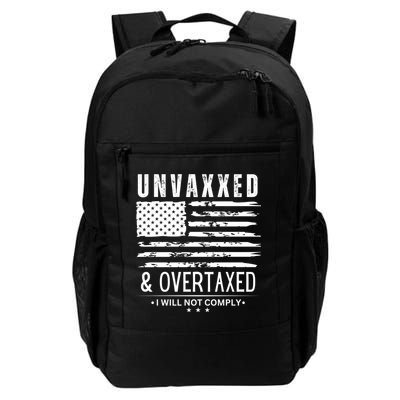 Unvaxxed And Overtaxed Daily Commute Backpack