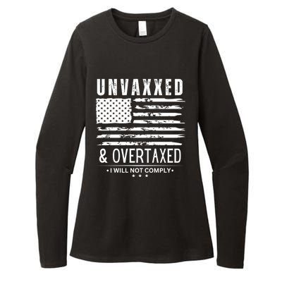 Unvaxxed And Overtaxed Womens CVC Long Sleeve Shirt