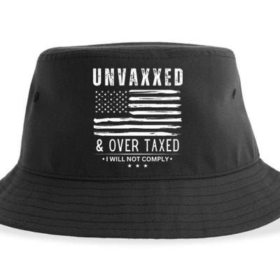 Unvaxxed And Overtaxed Sustainable Bucket Hat