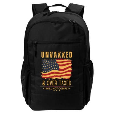 Unvaxxed And Overtaxed Daily Commute Backpack