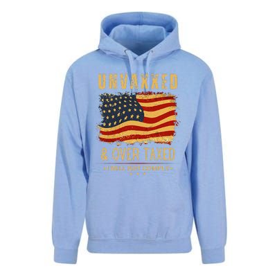 Unvaxxed And Overtaxed Gift Unisex Surf Hoodie