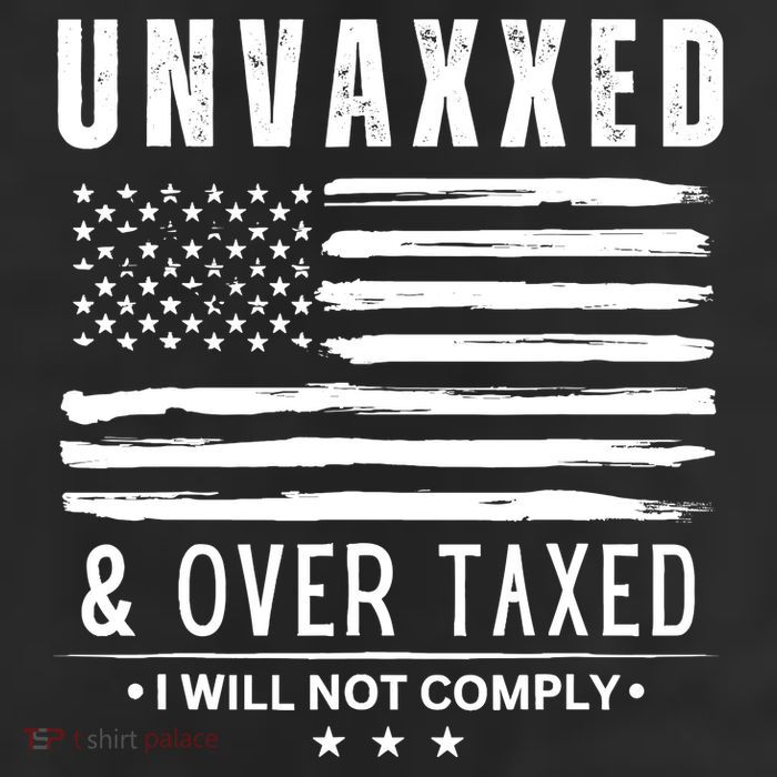 Unvaxxed And Overtaxed 7 Panel Mesh Trucker Snapback Hat