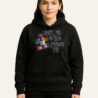 Until All Of The Pieces Fit Autism Puzzle Hoodie
