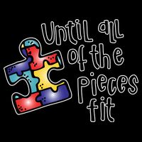 Until All Of The Pieces Fit Autism Puzzle 16 in Basic Backpack