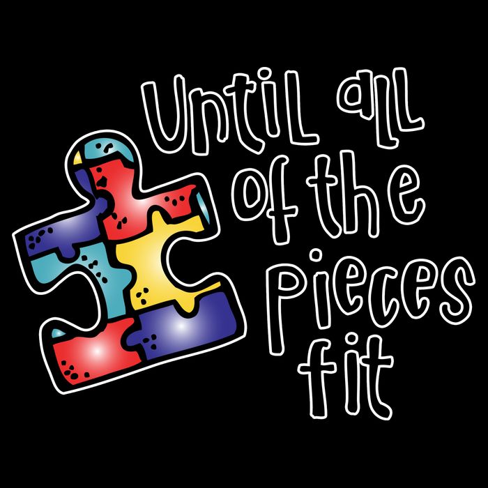Until All Of The Pieces Fit Autism Puzzle 16 in Basic Backpack