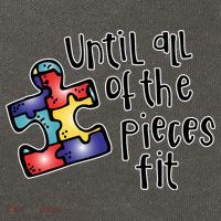 Until All Of The Pieces Fit Autism Puzzle Cotton Canvas Backpack