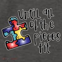 Until All Of The Pieces Fit Autism Puzzle Vector Backpack
