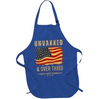 Unvaxxed and Overtaxed Full-Length Apron With Pockets