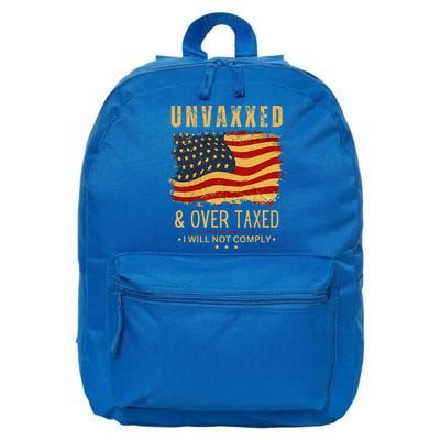 Unvaxxed and Overtaxed 16 in Basic Backpack