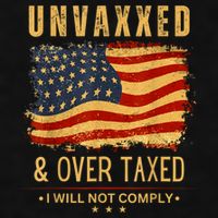 Unvaxxed And Overtaxed Ladies PosiCharge Tri-Blend Wicking Tank