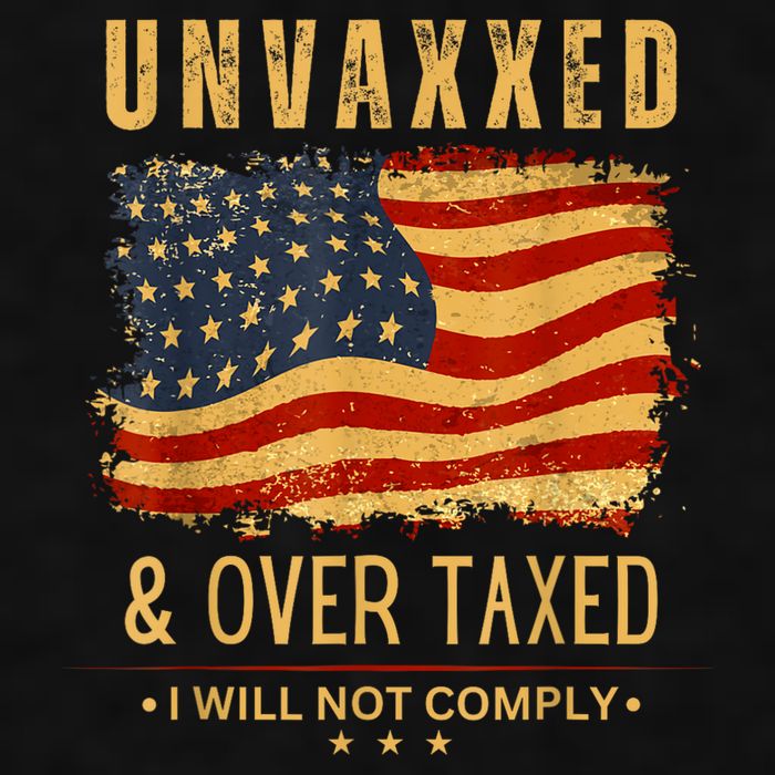 Unvaxxed And Overtaxed Ladies PosiCharge Tri-Blend Wicking Tank