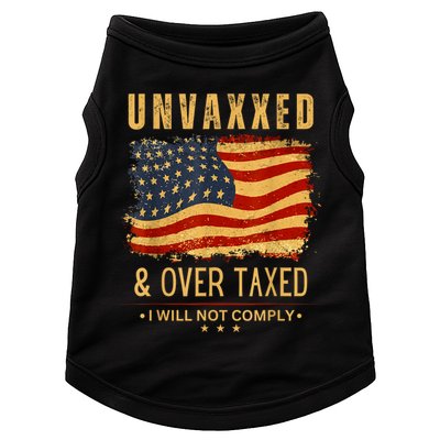 Unvaxxed And Overtaxed Doggie Tank