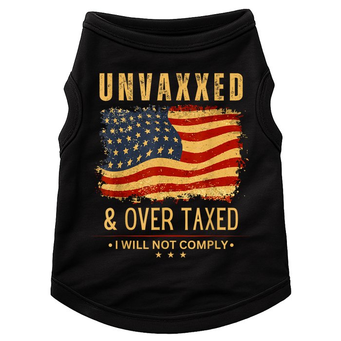 Unvaxxed And Overtaxed Doggie Tank