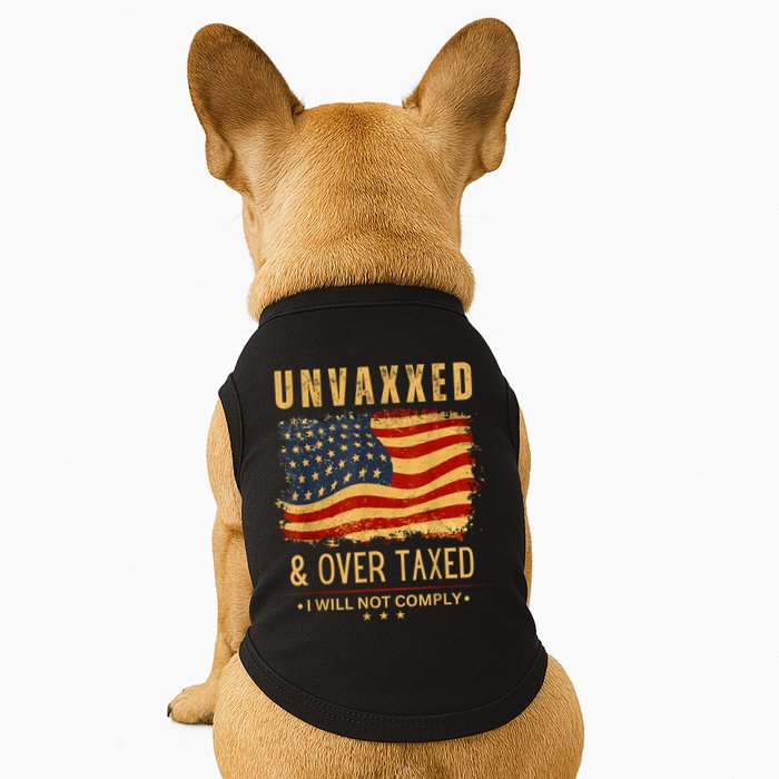 Unvaxxed And Overtaxed Doggie Tank