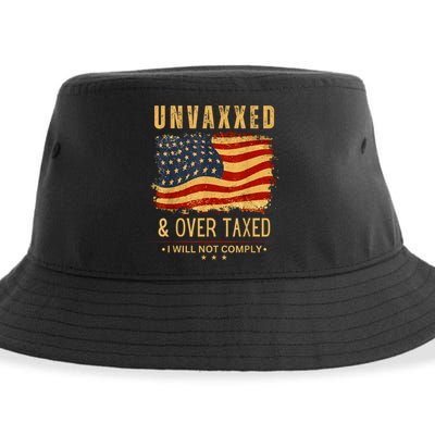 Unvaxxed And Overtaxed Sustainable Bucket Hat