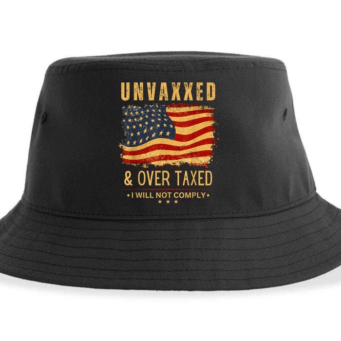 Unvaxxed And Overtaxed Sustainable Bucket Hat