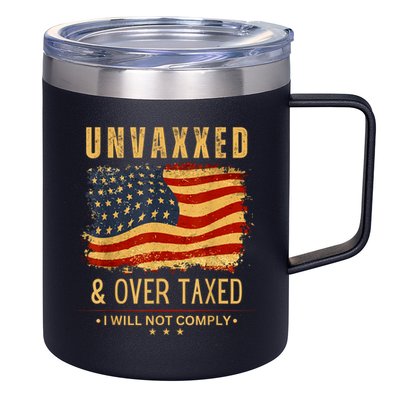 Unvaxxed And Overtaxed 12oz Stainless Steel Coffee Mug