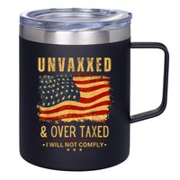 Unvaxxed And Overtaxed 12oz Stainless Steel Coffee Mug