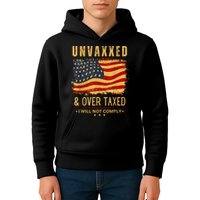 Unvaxxed And Overtaxed Kids Hoodie