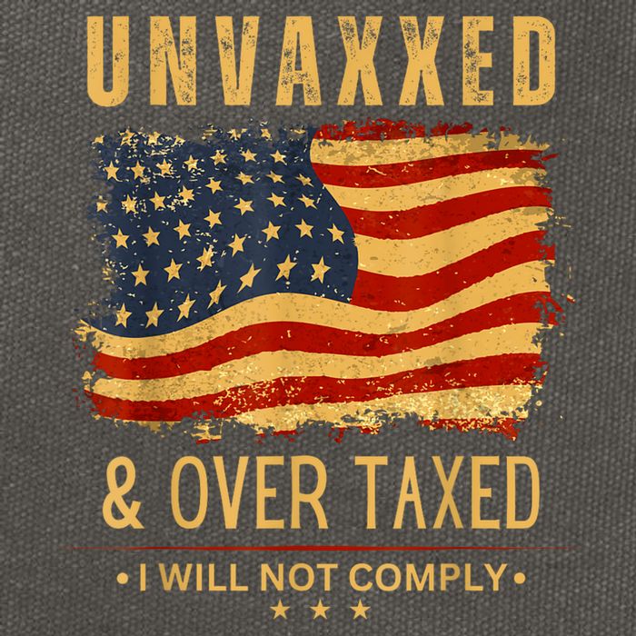 Unvaxxed And Overtaxed Cotton Canvas Backpack