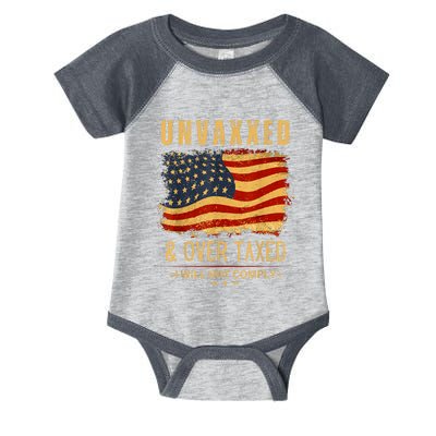 Unvaxxed And Overtaxed Infant Baby Jersey Bodysuit