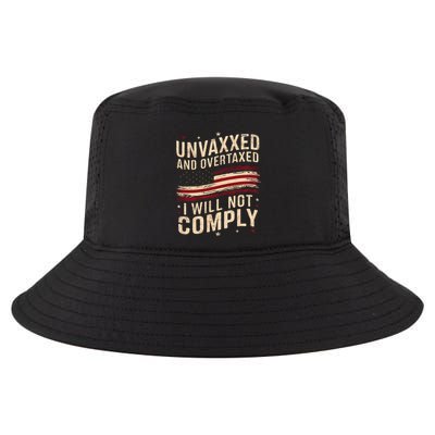 Unvaxxed And Overtaxed Cool Comfort Performance Bucket Hat