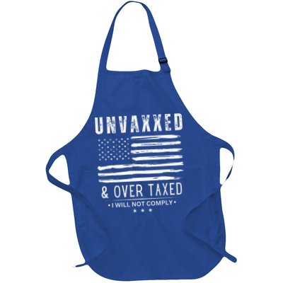 Unvaxxed And Overtaxed Full-Length Apron With Pockets