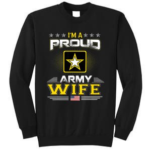 U.S. Army Proud Us Army Wife Military Veteran Pride Sweatshirt