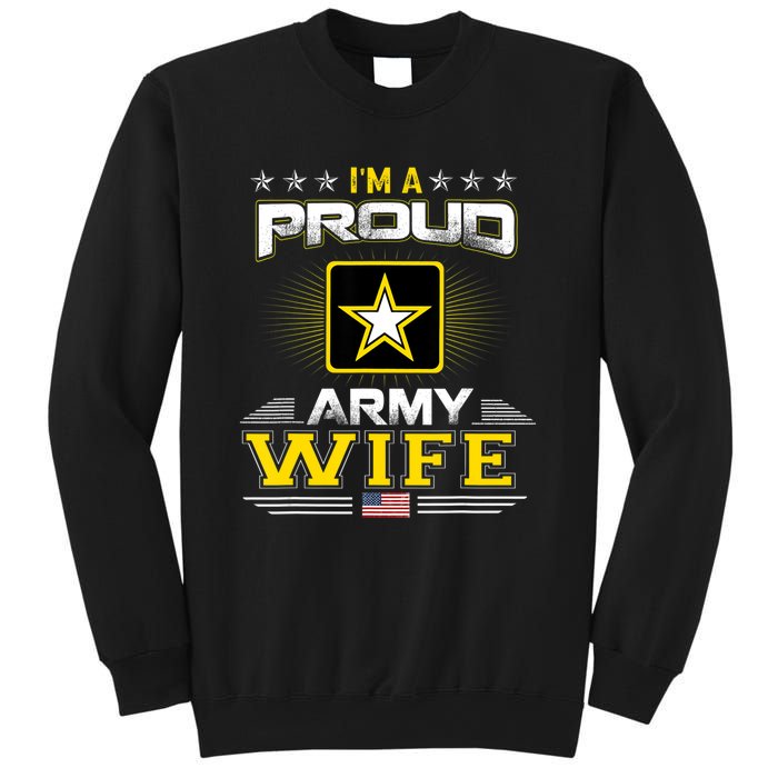 U.S. Army Proud Us Army Wife Military Veteran Pride Sweatshirt