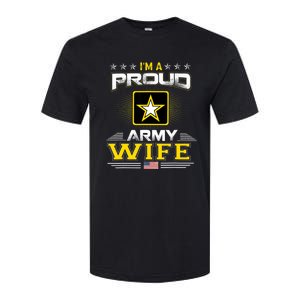 U.S. Army Proud Us Army Wife Military Veteran Pride Softstyle CVC T-Shirt