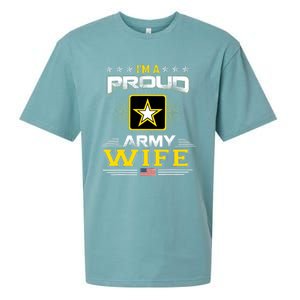 U.S. Army Proud Us Army Wife Military Veteran Pride Sueded Cloud Jersey T-Shirt