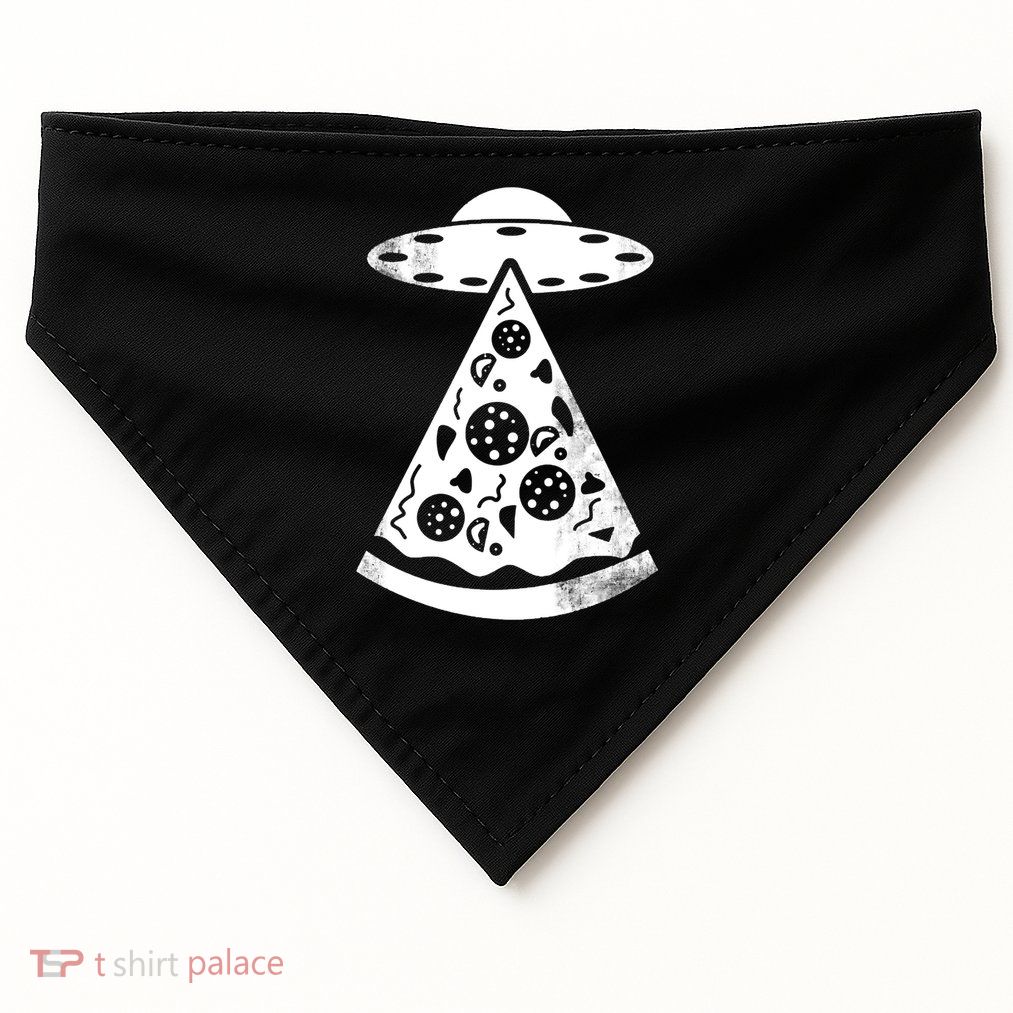 UFO Alien Pizza USA-Made Doggie Bandana