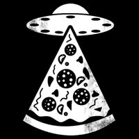 UFO Alien Pizza USA-Made Doggie Bandana