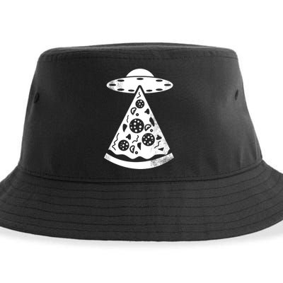 UFO Alien Pizza Sustainable Bucket Hat
