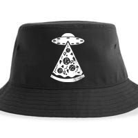 UFO Alien Pizza Sustainable Bucket Hat
