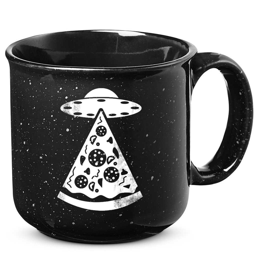 UFO Alien Pizza 15oz Campfire Ceramic Mug