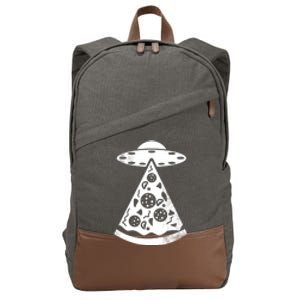 UFO Alien Pizza Cotton Canvas Backpack