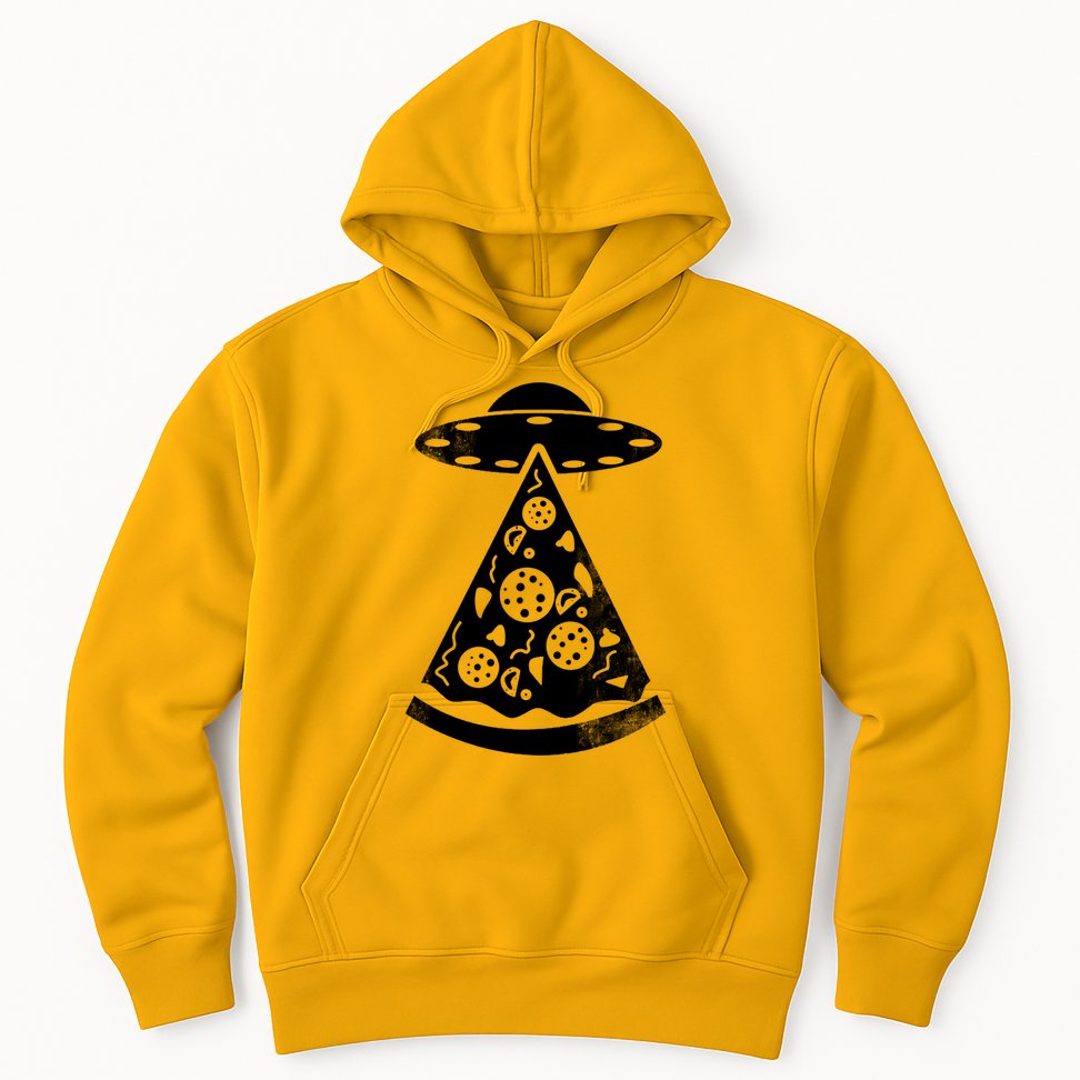 UFO Alien Pizza Hoodie