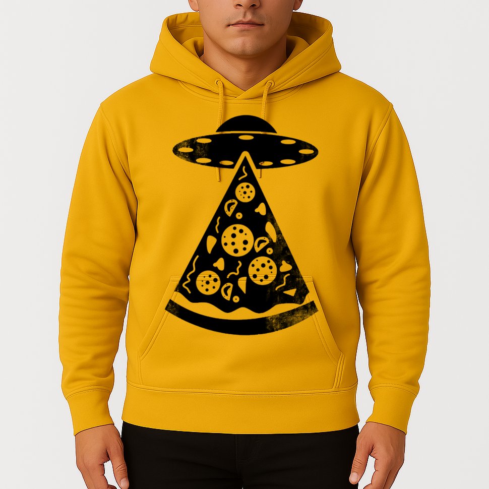 UFO Alien Pizza Hoodie