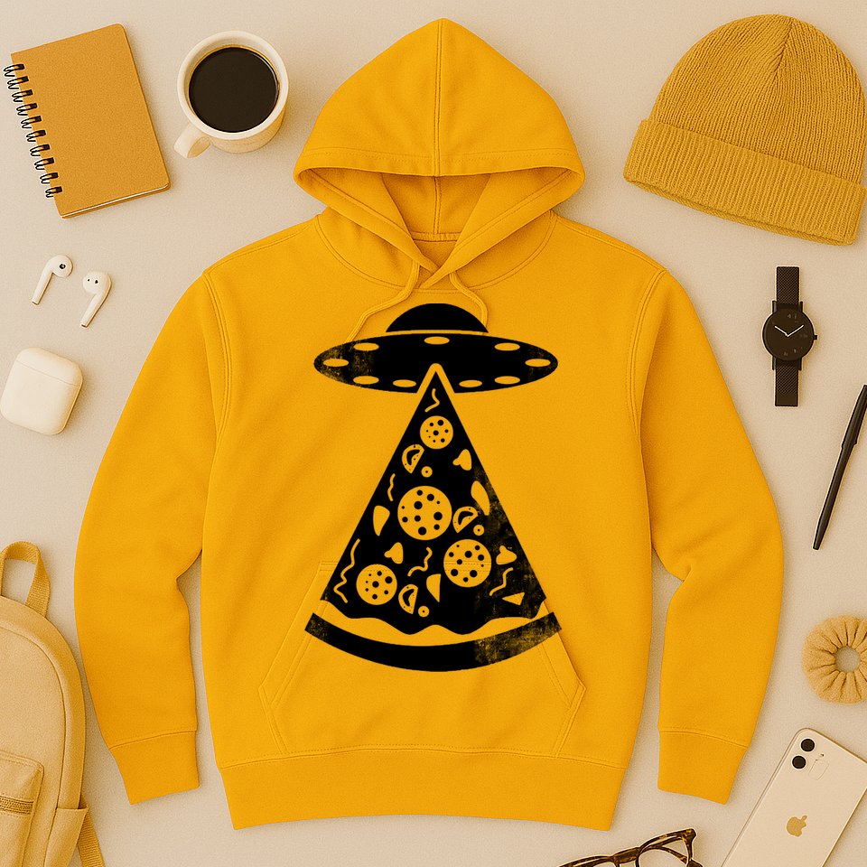 UFO Alien Pizza Hoodie