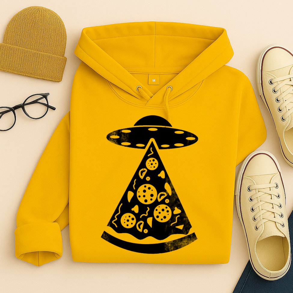 UFO Alien Pizza Hoodie
