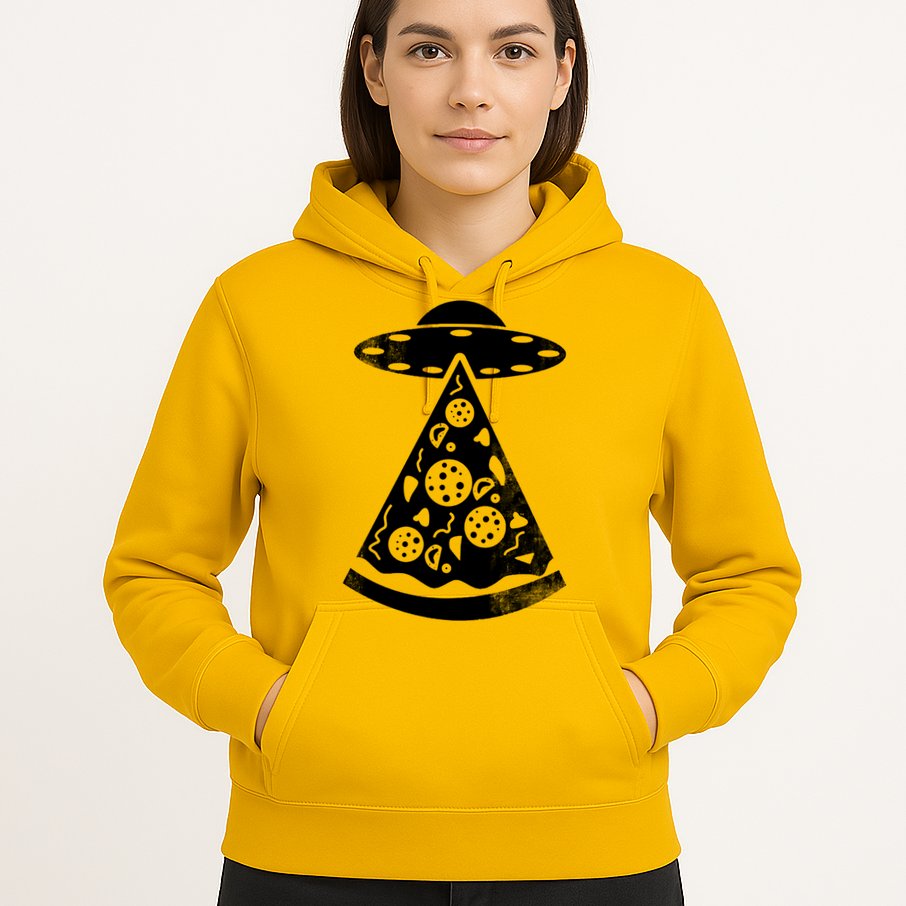 UFO Alien Pizza Hoodie